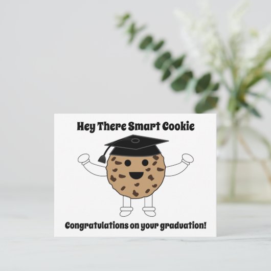Afscheid Smart Cookie Funny Personaliseer Briefkaart (Staand voorkant)