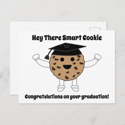 Afscheid Smart Cookie Funny Personaliseer Briefkaart (Voorkant / Achterkant)
