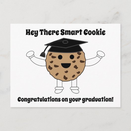 Afscheid Smart Cookie Funny Personaliseer Briefkaart (Voorkant)