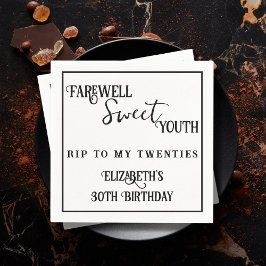 Afscheid Sweet Youth RIP 20s 30th Birthday Servet