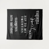 Afscheid Sweet Youth RIP 20s 30th Birthday Wandkleed (Voorkant (horizontaal))