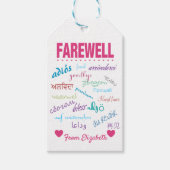 Afscheid - Tot ziens weglopen Cadeaulabel (Voorkant)