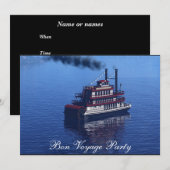 Afscheid Vaarwel Feest Uitnodiging (Voorkant / Achterkant)