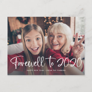 Afscheid van 2020   Gelukkig Nieuwjaar 2021 Foto Feestdagenkaart
