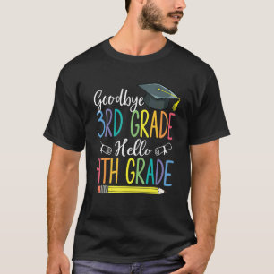 Afscheid van Afstuderen van de derde rang Hallo de T-shirt
