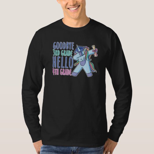 Afscheid van de 3de graad Hallo 4de graad T-shirt (Voorkant)