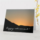 Afscheid van de grote zonsondergang kaart (Gele Bloem)