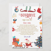 Afscheid van de kerstbrief van Elf Kaart (Voorkant)