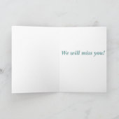 Afscheid van de leerkracht, Schattigee lerarenuil Kaart (Binnen)