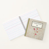 Afscheid van de lente Bloem Gepersonaliseerde Comp Notitieboek (Binnen)