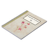 Afscheid van de lente Bloem Gepersonaliseerde Comp Notitieboek (Linkerzijde)