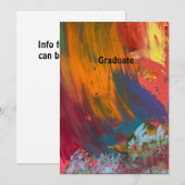 Afscheid van de middelbare school aankondiging (Voorkant / Achterkant)