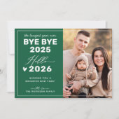Afscheid van de nieuwjaarsfoto 2024 - 2025 feestdagenkaart (Voorkant)