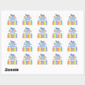 Afscheid van de peuterspeelzaal 2026 Aangepaste sc Vierkante Sticker (Vel)