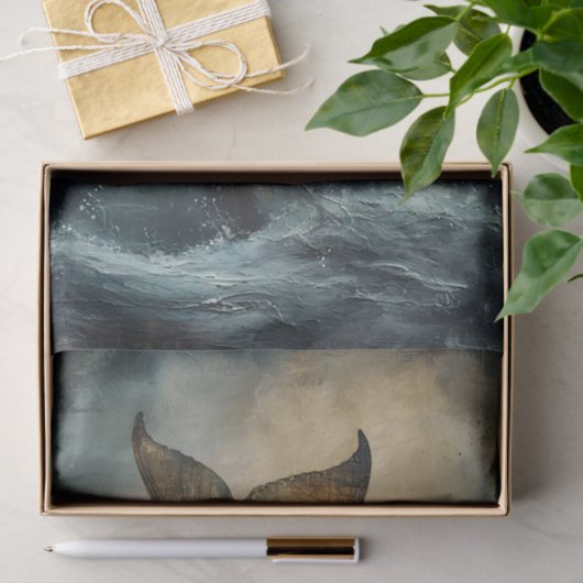 AFSCHEID VAN DE ZEEMEERMIN ONTKOPPELDE WEEFSELPAPI TISSUEPAPIER (Geschenk)