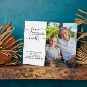 Afscheid van deze wereld citaat foto herinnering fotoplaat (Zijkant)