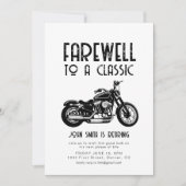 Afscheid van een Classic Retirement Motorcycle Inv Kaart (Voorkant)