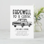 Afscheid van een Classic Retirement Party Uitnodig Kaart (Staand voorkant)