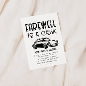 Afscheid van een Classic Retirement Party Uitnodig Kaart