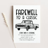 Afscheid van een Classic Retirement Party Uitnodig Kaart