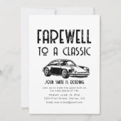 Afscheid van een Classic Retirement Party Uitnodig Kaart (Voorkant)