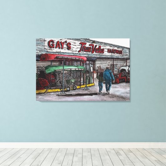 Afscheid van een tijdperk Limited Edition Canvas P (Insitu (Houten vloer))