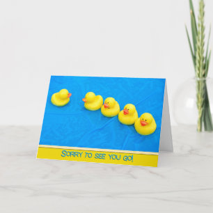 Afscheid van groep kaart