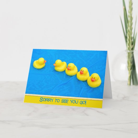 Afscheid van groep kaart (Voorkant)