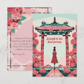 Afscheid van haar laatste reis bedankkaart (Voorkant / Achterkant)