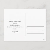 Afscheid van het 2020 Minimalist Photo Briefkaart (Achterkant)