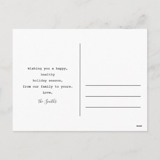 Afscheid van het 2020 Minimalist Photo Briefkaart (Achterkant)