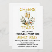 Afscheid van het feest kaart (Voorkant / Achterkant)