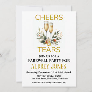 Afscheid van het feest kaart