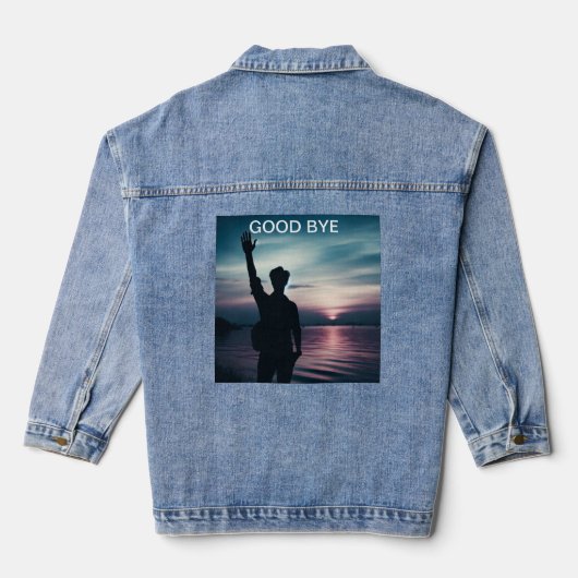 "Afscheid van het jaar" Denim Jacket (Achterkant)