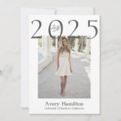 Afscheid van het Jaar Script Afstudeerkaart 5 Foto Kaart (Voorkant)