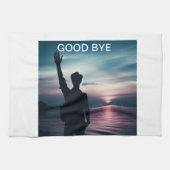 "Afscheid van het jaar" Theedoek (Horizontaal)