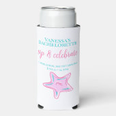 Afscheid Van Het Meisje Bruidsfeest Drinken En Vie Seltzer Blikjeskoeler (Seltzer Voorkant)