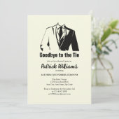 Afscheid van het Stropdas Corporate Mannen Kaart (Staand voorkant)