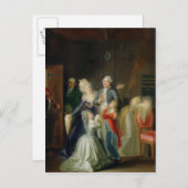 Afscheid van Lodewijk XVI door zijn familie Briefkaart (Voorkant / Achterkant)