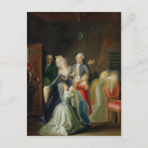 Afscheid van Lodewijk XVI door zijn familie Briefkaart