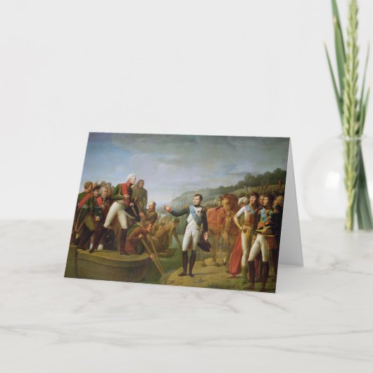 Afscheid van Napoleon I en Alexander I Kaart (Voorkant)