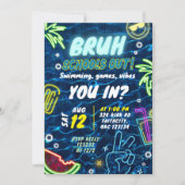 Afscheid van school Pool Party Splash Summer Kaart (Voorkant)