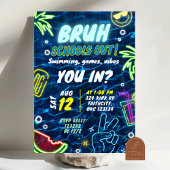 Afscheid van school Pool Party Splash Summer Kaart