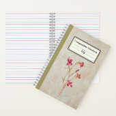 Afscheid van Spring Flower Personalized Notitieboek (Binnen)