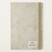 Afscheid van Spring Flower Personalized Notitieboek (Achterkant)