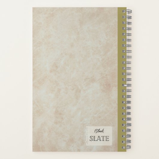 Afscheid van Spring Flower Personalized Notitieboek (Achterkant)