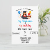 Afscheid & Verjaardag mashup Kaart (Staand voorkant)