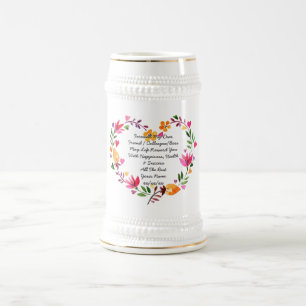 Afscheid verlaten Mok bladeren Voeg eigen tekst ge