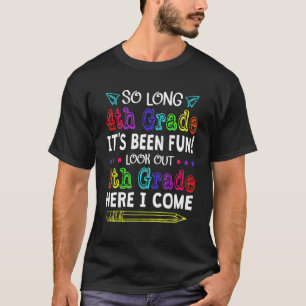 Afscheid vierde rang welkom vijfde graad terug naa t-shirt