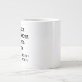 afscheid voor werkende vrouwelijke mannen, afschei grote koffiekop (Voorkant)